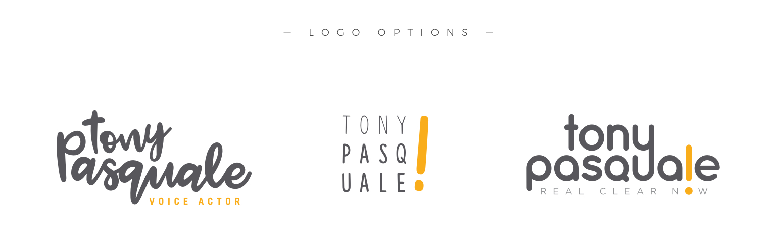 tony pasquale logo options